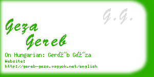 geza gereb business card